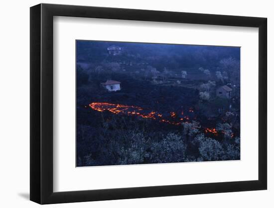Lava Flow in Village-Vittoriano Rastelli-Framed Photographic Print