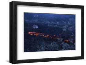 Lava Flow in Village-Vittoriano Rastelli-Framed Photographic Print