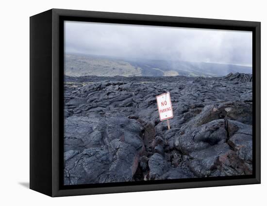 Lava Flow, Kilauea, Hawaii Volcanoes National Park, Island of Hawaii (Big Island)-Ethel Davies-Framed Stretched Canvas