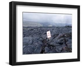 Lava Flow, Kilauea, Hawaii Volcanoes National Park, Island of Hawaii (Big Island)-Ethel Davies-Framed Photographic Print