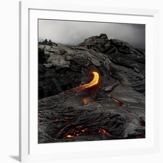 Lava Flowing From Volcano.-Fay Godwin-Framed Giclee Print