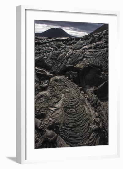 Lava Formations Sullivan Bay Santiago Island, Galapagos, Ecuador-Pete Oxford-Framed Photographic Print