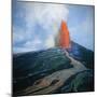 Lava fountain in Pu'u O'o Vent on Kilauea Volcano-Douglas Peebles-Mounted Photographic Print