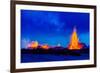 Lava Fountains at the Holuhraun Fissure Eruption Near Bardarbunga Volcano, Iceland-null-Framed Photographic Print