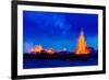 Lava Fountains at the Holuhraun Fissure Eruption Near Bardarbunga Volcano, Iceland-null-Framed Photographic Print