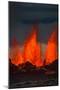 Lava Fountains at the Holuhraun Fissure Eruption Near Bardarbunga Volcano, Iceland-null-Mounted Photographic Print