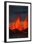 Lava Fountains at the Holuhraun Fissure Eruption Near Bardarbunga Volcano, Iceland-null-Framed Photographic Print