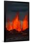 Lava Fountains at the Holuhraun Fissure Eruption Near Bardarbunga Volcano, Iceland-null-Framed Photographic Print