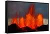 Lava Fountains at the Holuhraun Fissure Eruption Near Bardarbunga Volcano, Iceland-null-Framed Stretched Canvas