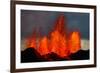 Lava Fountains at the Holuhraun Fissure Eruption Near Bardarbunga Volcano, Iceland-null-Framed Photographic Print