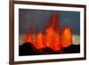 Lava Fountains at the Holuhraun Fissure Eruption Near Bardarbunga Volcano, Iceland-null-Framed Photographic Print