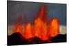 Lava Fountains at the Holuhraun Fissure Eruption Near Bardarbunga Volcano, Iceland-null-Stretched Canvas