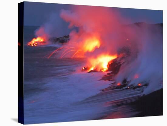 Lava from the Kilauea Volcano-null-Stretched Canvas