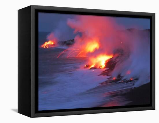 Lava from the Kilauea Volcano-null-Framed Stretched Canvas