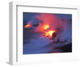 Lava from the Kilauea Volcano-null-Framed Photographic Print