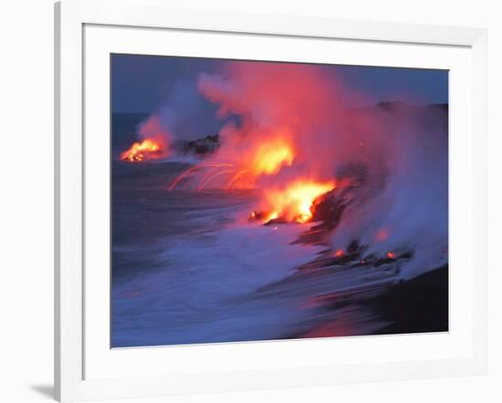 Lava from the Kilauea Volcano-null-Framed Photographic Print