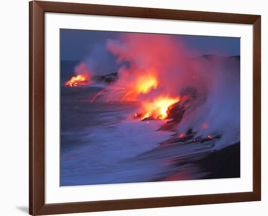 Lava from the Kilauea Volcano-null-Framed Photographic Print