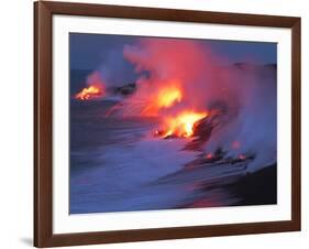 Lava from the Kilauea Volcano-null-Framed Photographic Print