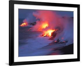 Lava from the Kilauea Volcano-null-Framed Photographic Print
