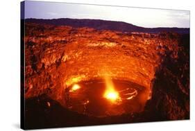 Lava Lake, Africa-Dr. Juerg Alean-Stretched Canvas