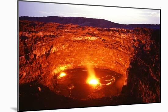 Lava Lake, Africa-Dr. Juerg Alean-Mounted Photographic Print