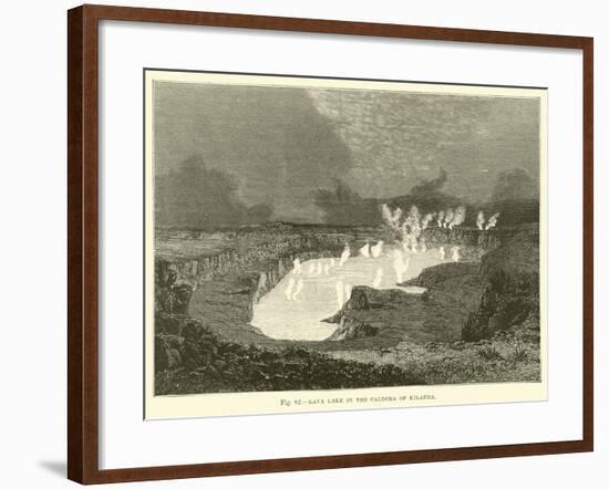 Lava Lake in the Caldera of Kilauea-null-Framed Giclee Print