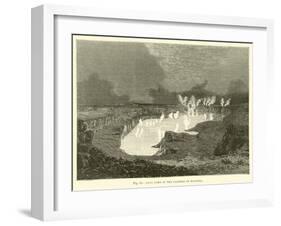 Lava Lake in the Caldera of Kilauea-null-Framed Giclee Print