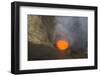 Lava lake in the caldera of the Ambrym volcano, Vanuatu, Pacific-Michael Runkel-Framed Photographic Print