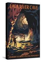 Lava River Cave - Lava Lands, Oregon-Lantern Press-Stretched Canvas