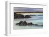 Lava rocks along tranquil shoreline of San Cristobal Island, Galapagos, Ecuador.-Adam Jones-Framed Photographic Print