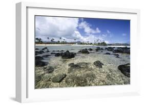 Lava Rocks of Poipu Beach Kauai Hawaii-George Oze-Framed Photographic Print