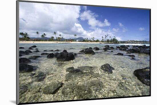 Lava Rocks of Poipu Beach Kauai Hawaii-George Oze-Mounted Photographic Print