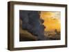 Lava Steam, Ocean The Big Island, Hawaii-Vincent James-Framed Photographic Print