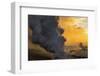 Lava Steam, Ocean The Big Island, Hawaii-Vincent James-Framed Photographic Print