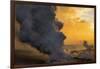 Lava Steam, Ocean The Big Island, Hawaii-Vincent James-Framed Photographic Print