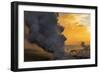 Lava Steam, Ocean The Big Island, Hawaii-Vincent James-Framed Photographic Print