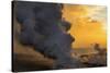 Lava Steam, Ocean The Big Island, Hawaii-Vincent James-Stretched Canvas