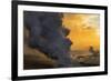 Lava Steam, Ocean The Big Island, Hawaii-Vincent James-Framed Photographic Print