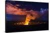 Lava Steam Vent Glowing at Night in Halemaumau Crater, Hawaii Volcanoes National Park, Hawaii, Usa-Russ Bishop-Stretched Canvas