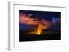 Lava Steam Vent Glowing at Night in Halemaumau Crater, Hawaii Volcanoes National Park, Hawaii, Usa-Russ Bishop-Framed Photographic Print