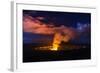 Lava Steam Vent Glowing at Night in Halemaumau Crater, Hawaii Volcanoes National Park, Hawaii, Usa-Russ Bishop-Framed Photographic Print