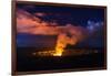 Lava Steam Vent Glowing at Night in Halemaumau Crater, Hawaii Volcanoes National Park, Hawaii, Usa-Russ Bishop-Framed Photographic Print