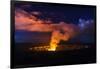 Lava Steam Vent Glowing at Night in Halemaumau Crater, Hawaii Volcanoes National Park, Hawaii, Usa-Russ Bishop-Framed Photographic Print