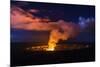 Lava Steam Vent Glowing at Night in Halemaumau Crater, Hawaii Volcanoes National Park, Hawaii, Usa-Russ Bishop-Mounted Photographic Print