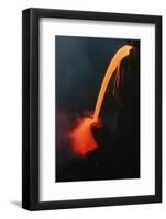 Lava Tube Pouring into the Ocean-J.D. Griggs-Framed Photographic Print