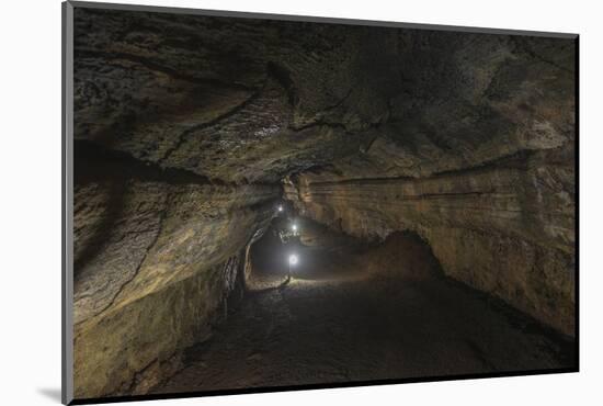 Lava Tube Santa Cruz Island, Galapagos Islands, Ecuador-Pete Oxford-Mounted Photographic Print