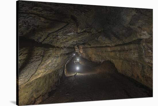 Lava Tube Santa Cruz Island, Galapagos Islands, Ecuador-Pete Oxford-Stretched Canvas