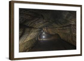 Lava Tube Santa Cruz Island, Galapagos Islands, Ecuador-Pete Oxford-Framed Photographic Print