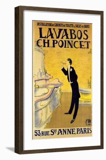 Lavabos Ch. Poincet-null-Framed Art Print