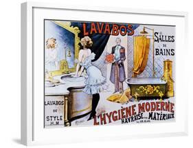 Lavabos Modernes-A^ Toubras-Framed Giclee Print